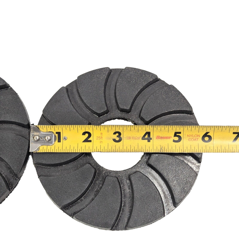 2 Pack 6" Buffing Disc Granite Marble Polish Wheel Hook And Loop Construction