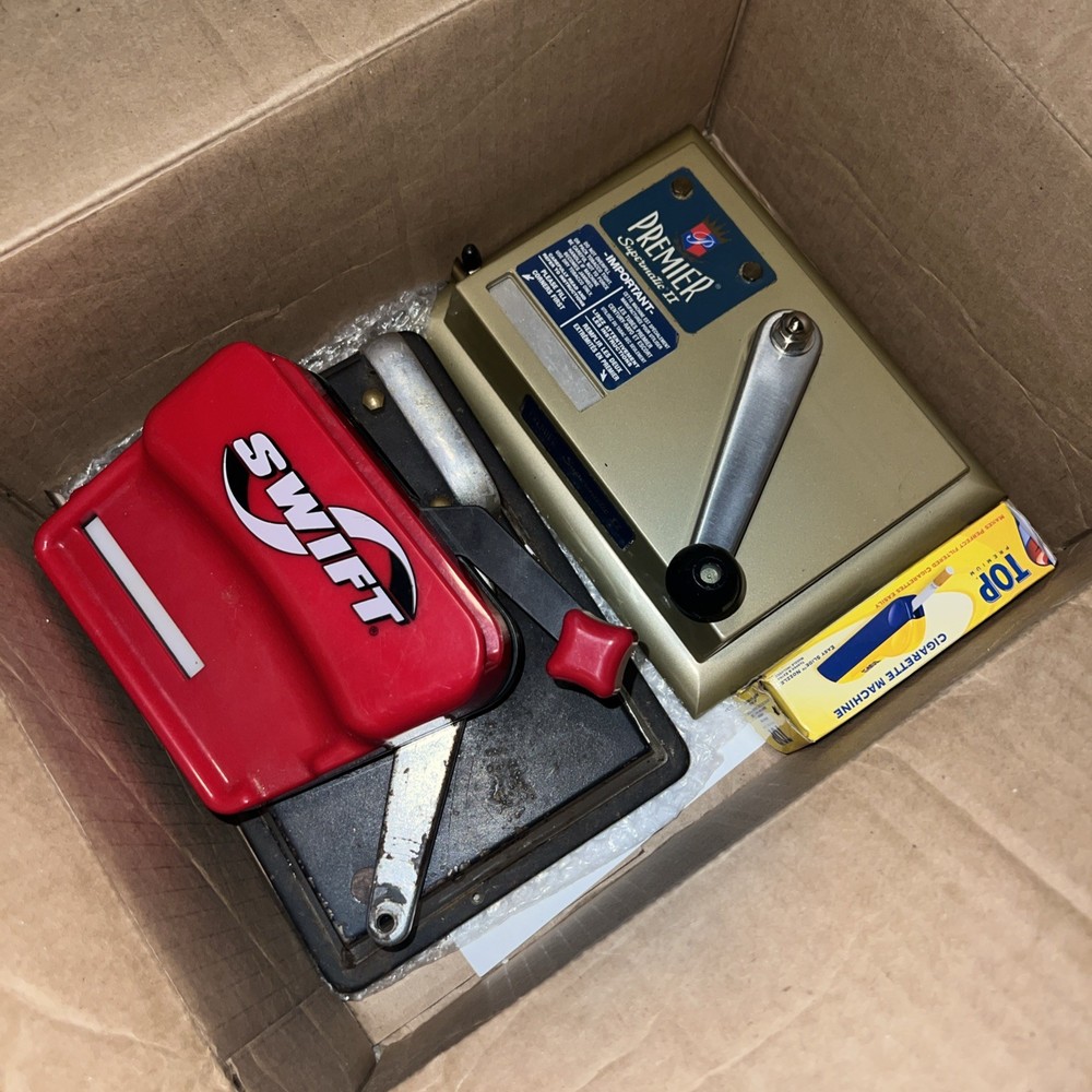 4 Cigarette Rollers- Premier Supermatic 2 II Cigarette Making Machine + More