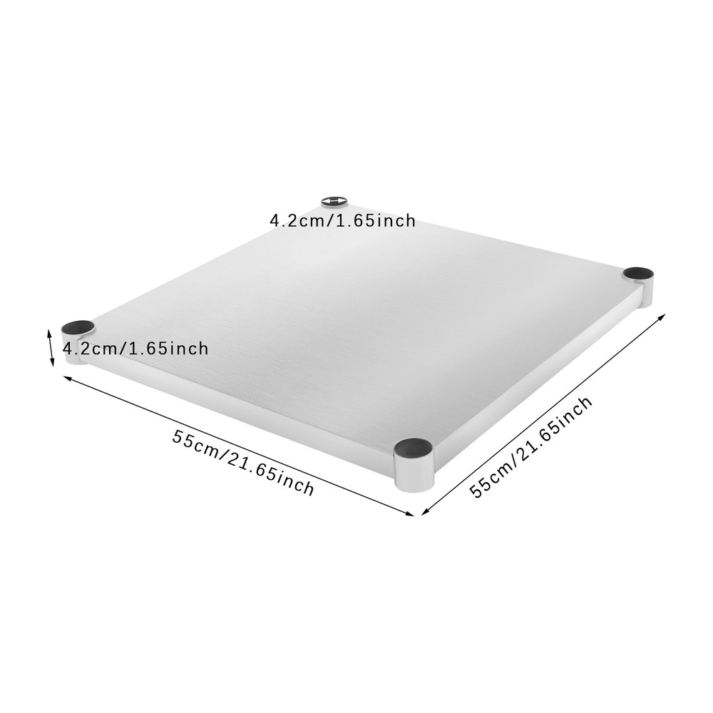 Stainless Steel Table, Adjustable Lower Shelf, Under Shelf for Work Tables