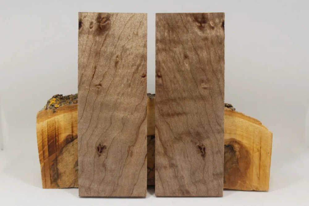STABILIZED MAPLE CUSTOM KNIFE HANDLE MATERIAL BLANK SCALES (6359)