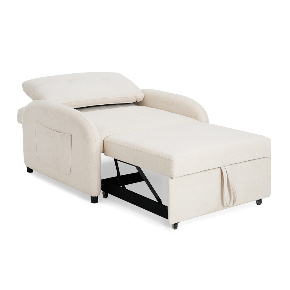 Modern Convertible 3-in-1 Sleeper Sofa Bed Folding Pull Out Bed for Small Space