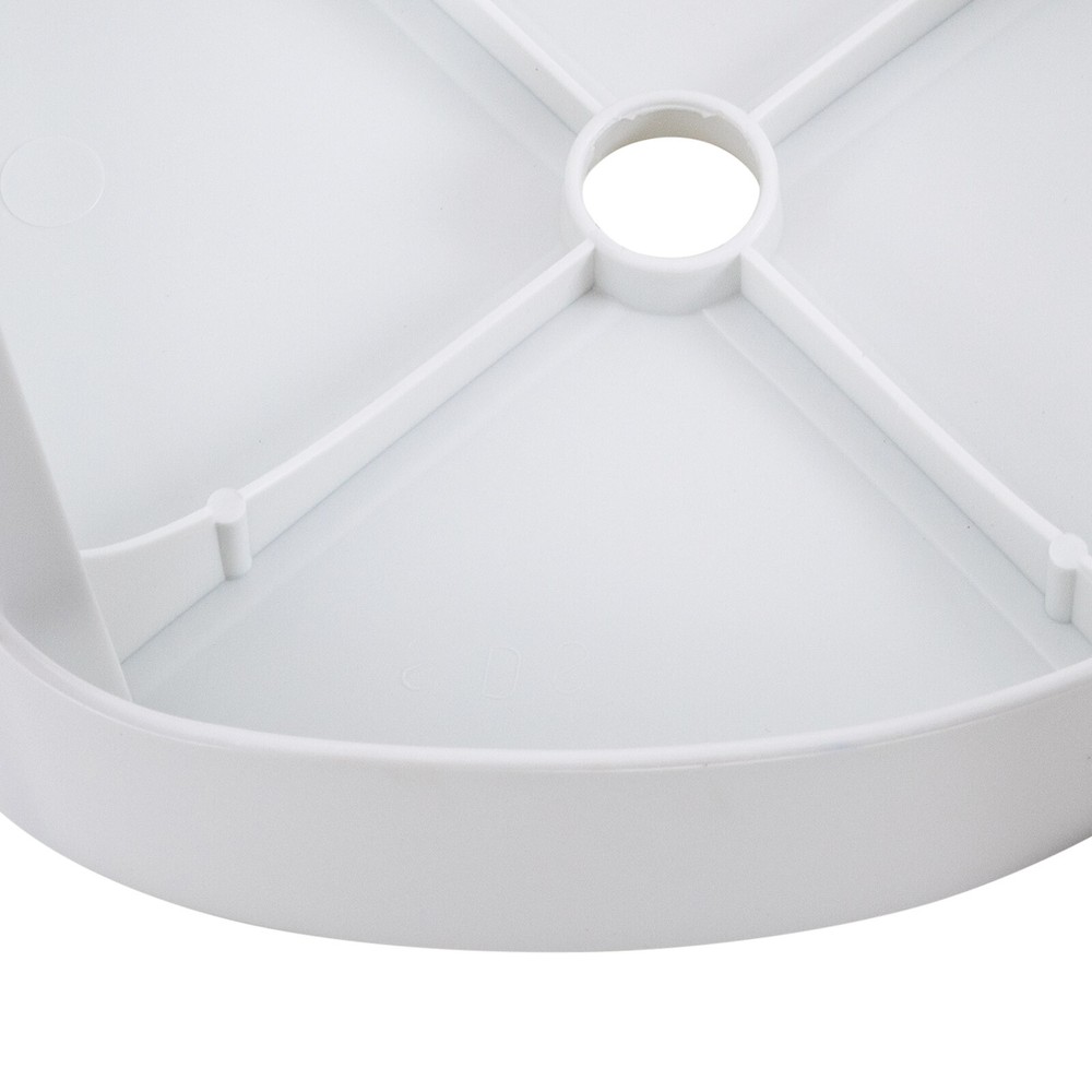 Plastic Stools 18'' Counter Height Kitchen Bar Chairs Set of 5 Stackable White