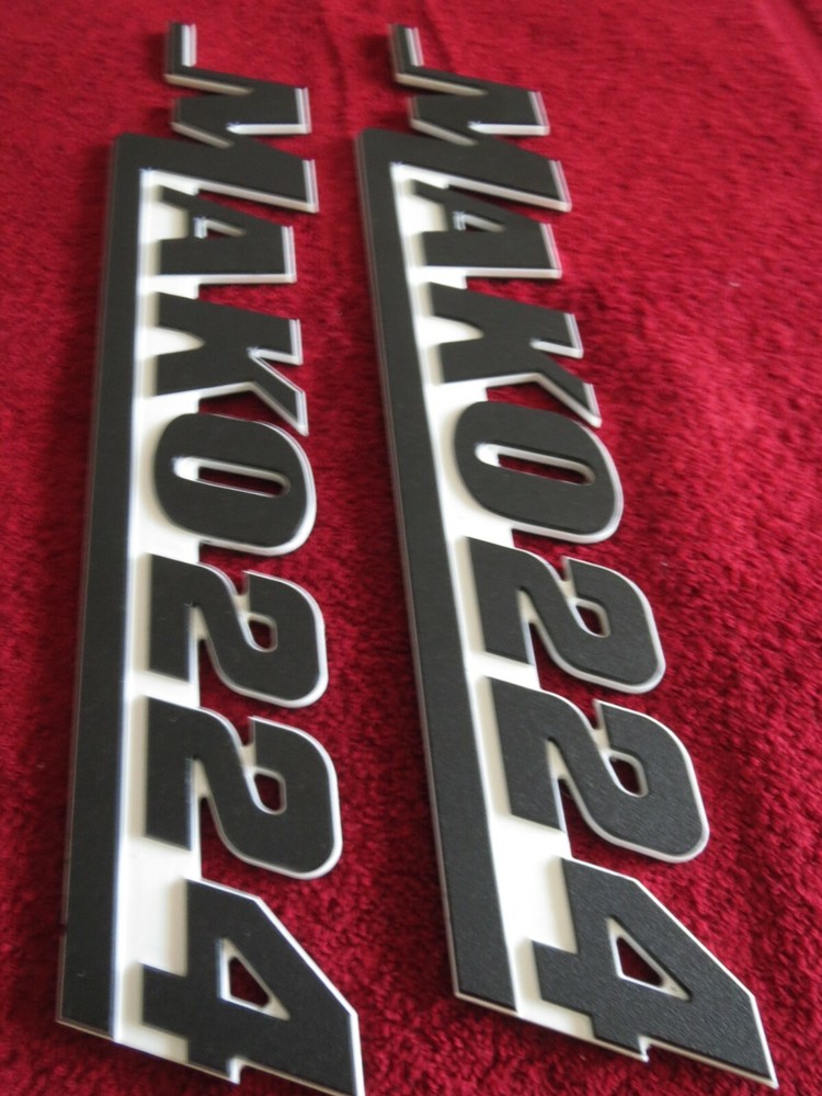 Mako Boat Emblems / Badges (Large) 3" High