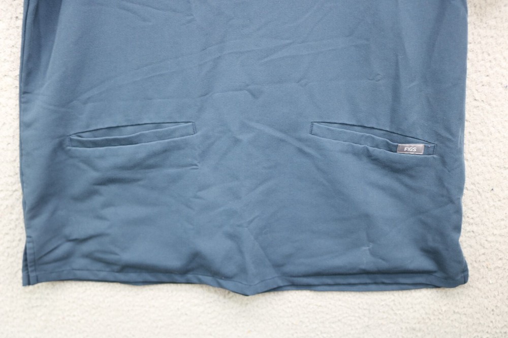 Figs Navy Blue Scrub Top-Size Medium