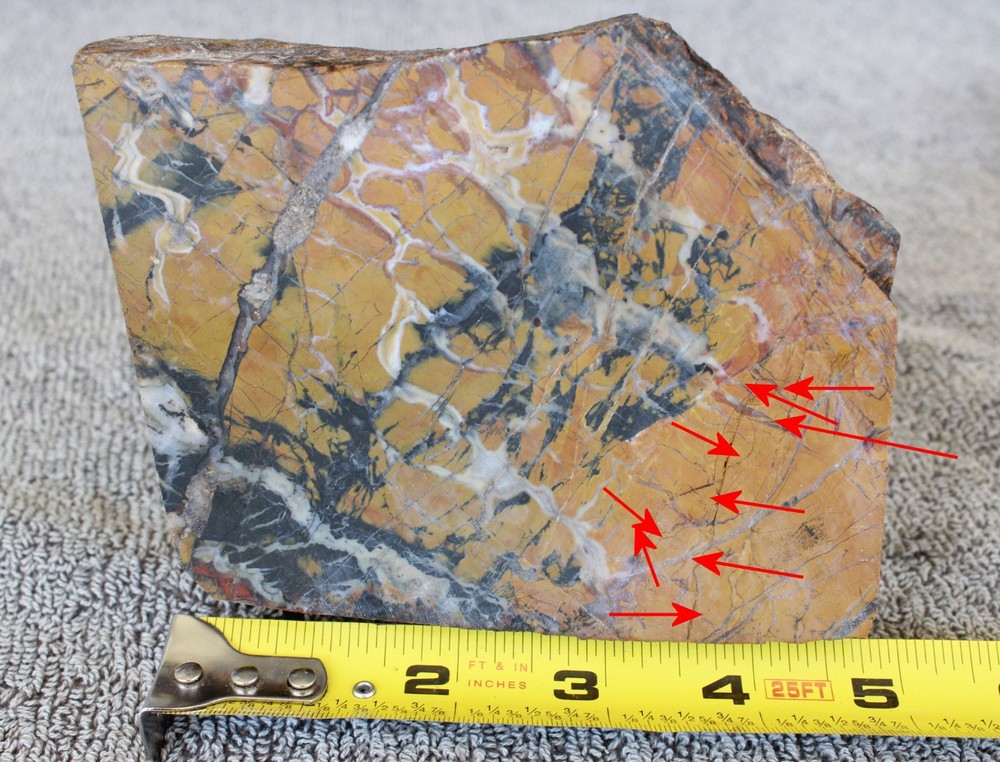 Stone Canyon Jasper THICK Slab Brecciated High-Grade Pattern