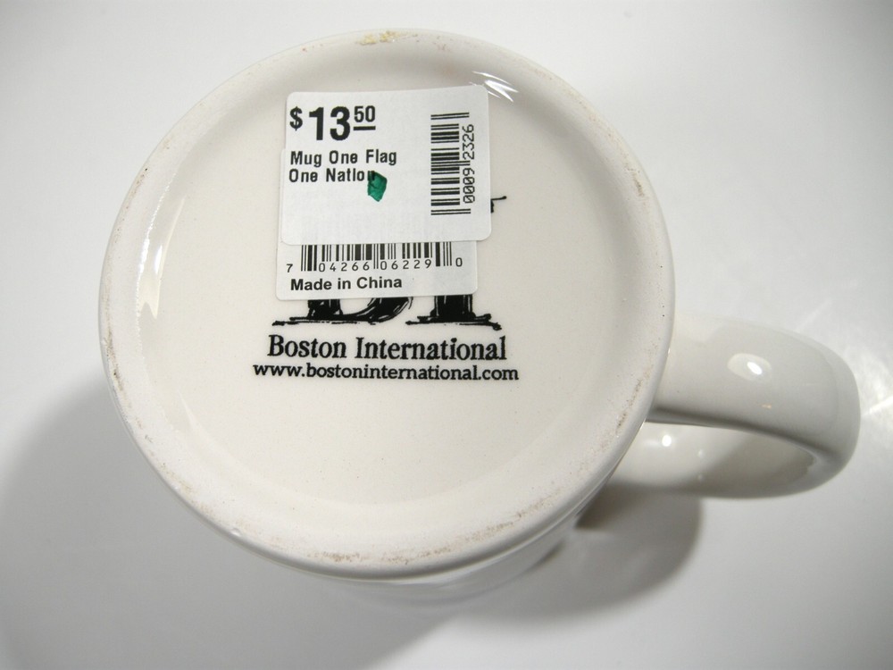 Coffee Cup Mug One Flag One Nation Boston International