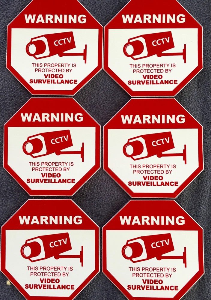6 - FIRST ALERT VIDEO SURVEILLANCE ...... WINDOW DECALS