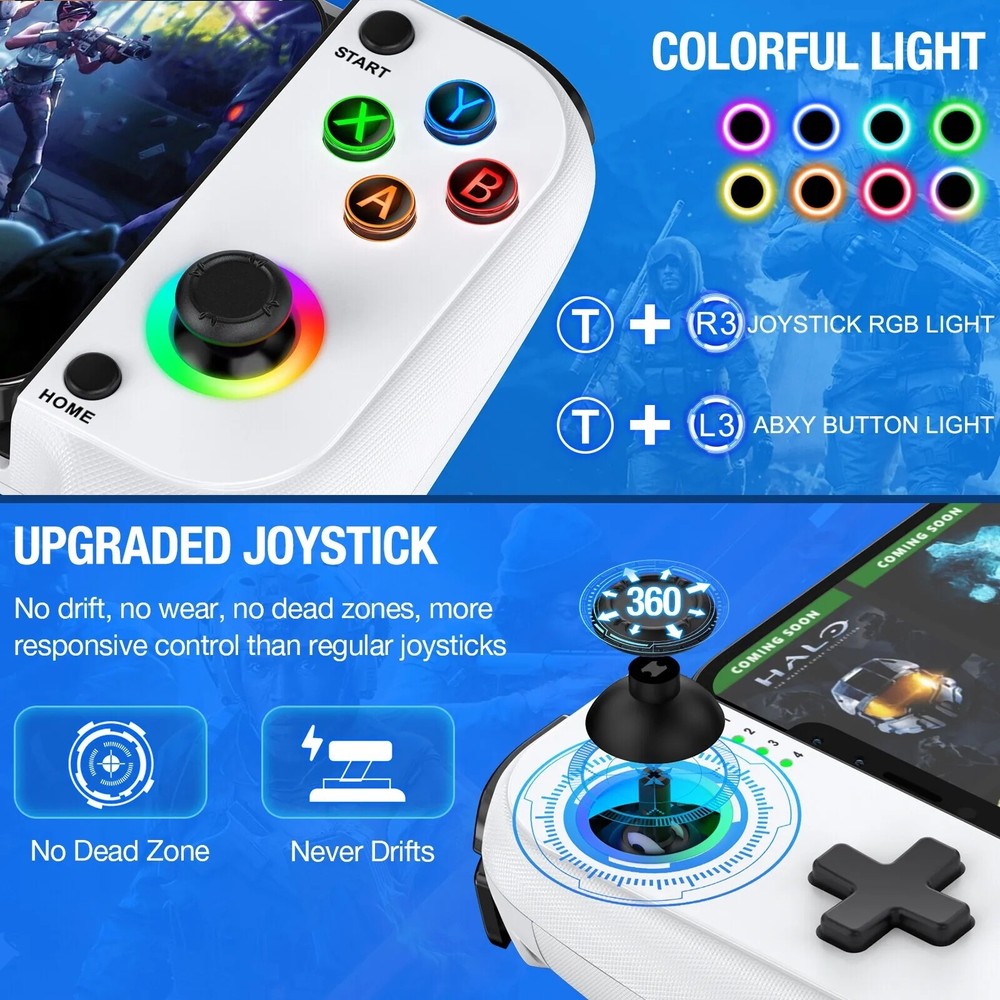 Wireless Phone Controller for iPhone/Android,Mobile Gaming Controller for iOS