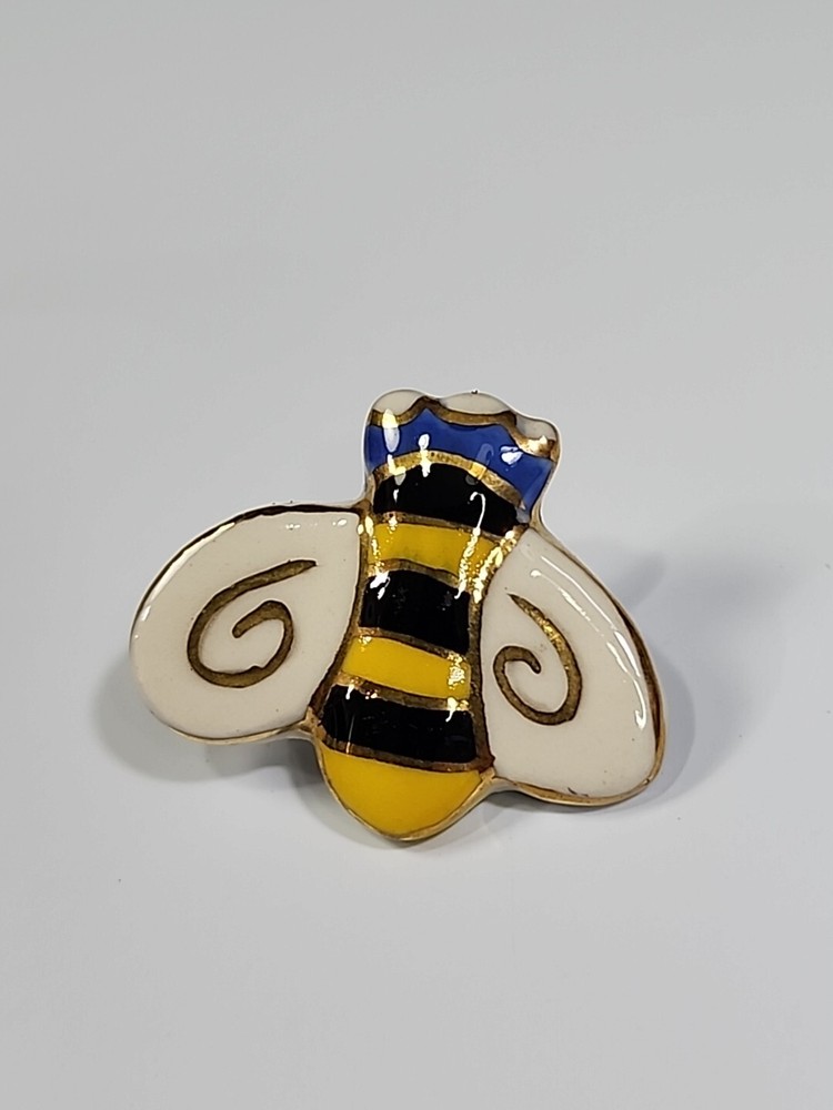 Ceramic Bumblebee Lapel Pin
