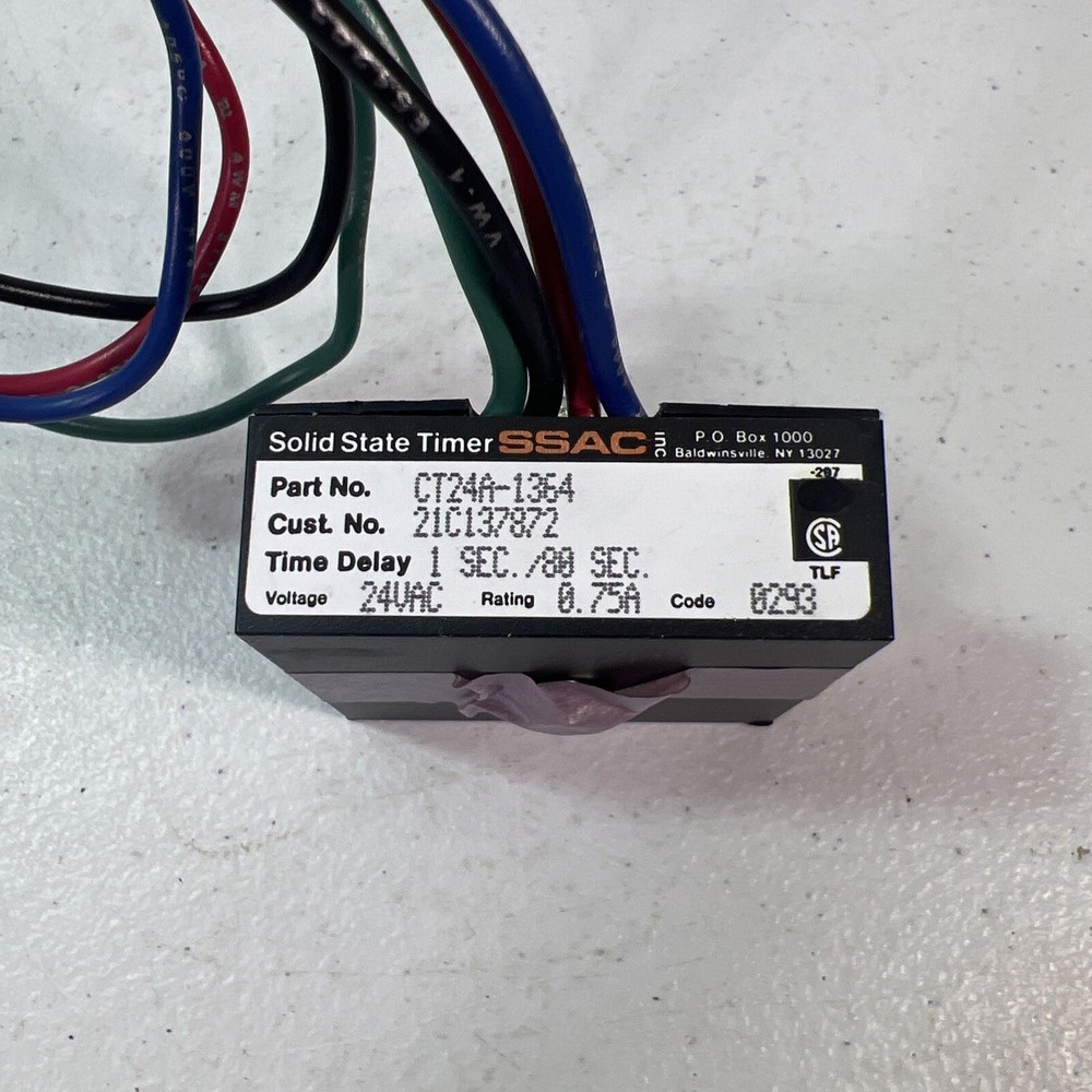 NEW SSAC CARRIER CT24A-1125 SOLID STATE TIMER 4 WIRE