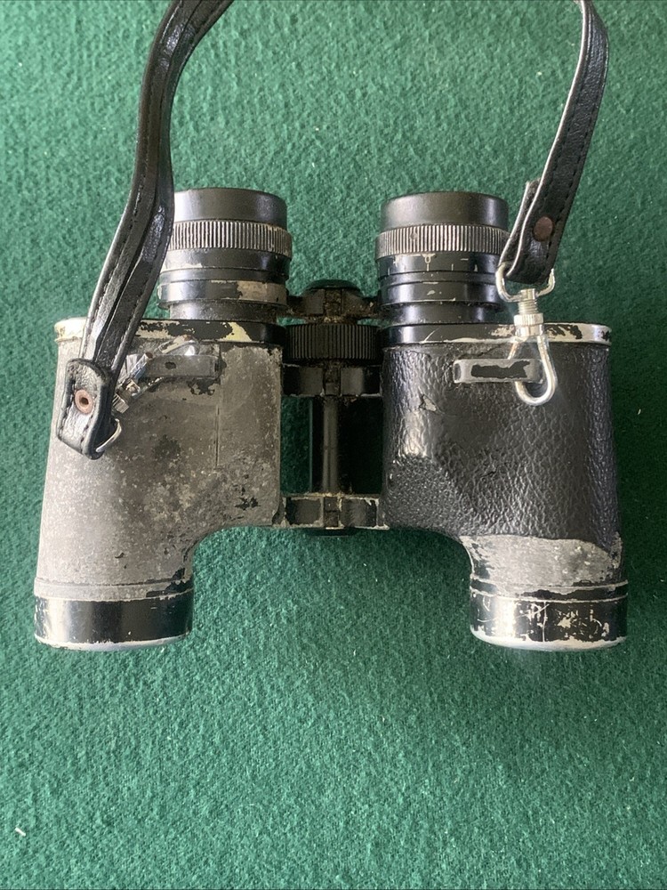 Vintage Galaxy De Luxe 8x30 Binoculars w/ Strap & Tasco Case