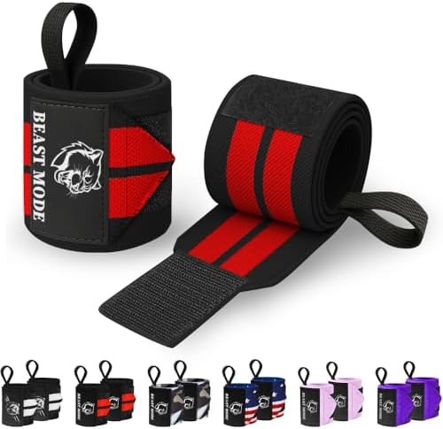 Heavy duty wrist wraps for weightlifting