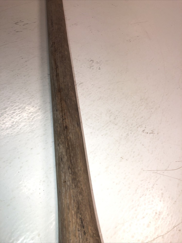 Vintage Weed Grass Trimmer Sling Blade Wood Handle Rustic Sickle Wacker Prop