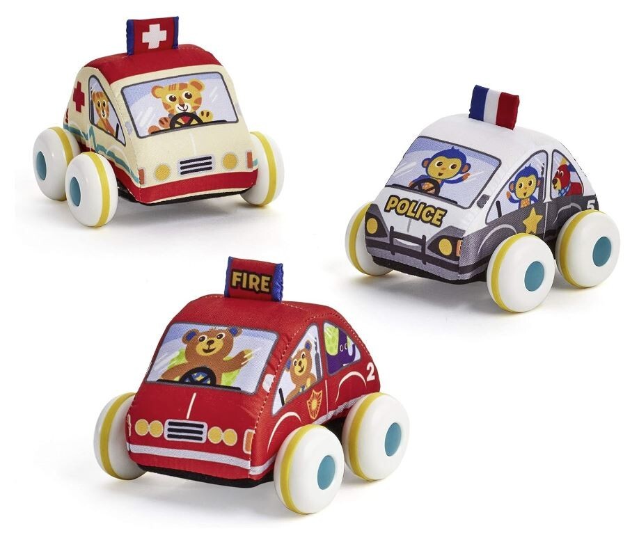 Bruin Pull & Go Rescue Squad Pull & Go Action 6M+ Police/Fire/Ambulance