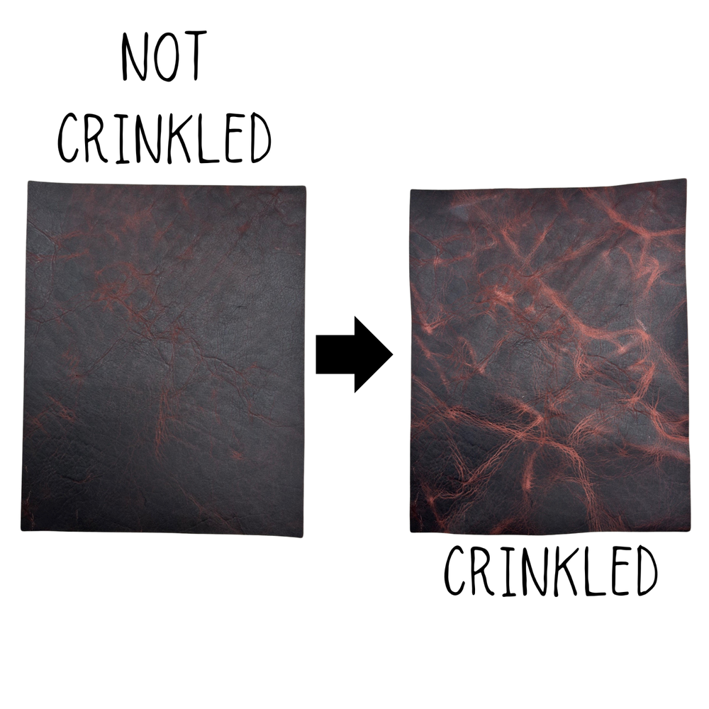 Genuine Bison Sides Project Pieces Blue Pull Up 3-4 OZ