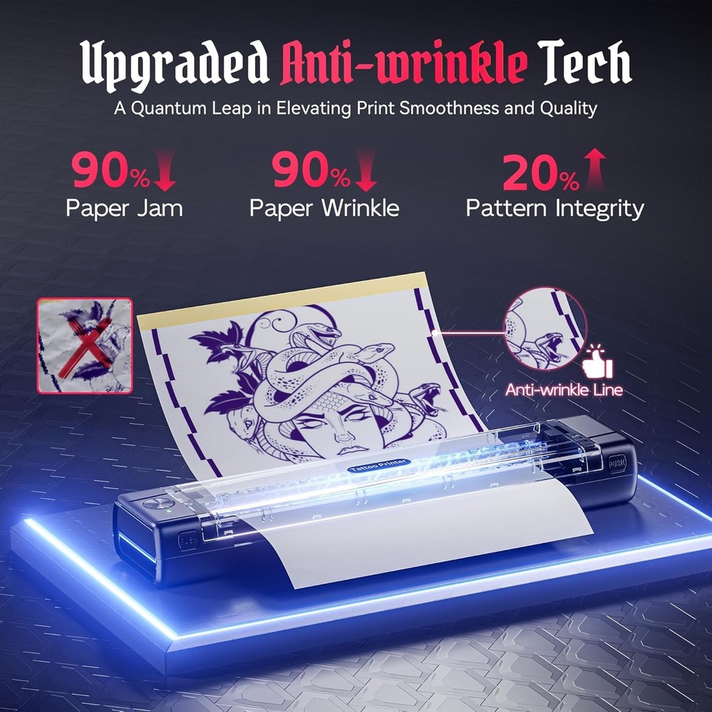 Phomemo Tattoo Transfer Stencil Printer A4 Thermal Bluetooth Tattoo Machine