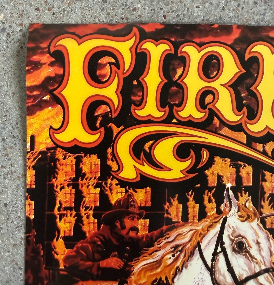 Fire! Original Pinball Arcade Flyer | 1987 Williams | Good Condition