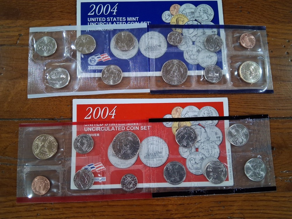 2004 US Mint Set P and D