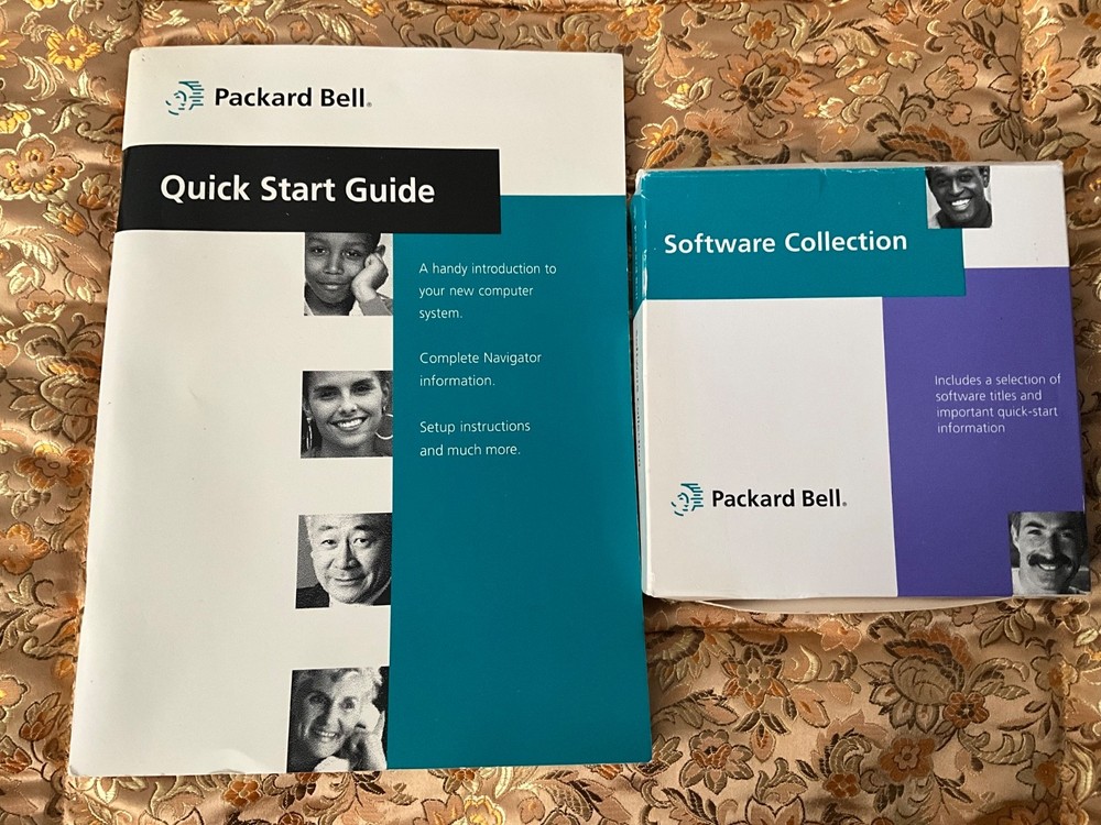 Vintage Packard Bell Software Bundle Windows 95 COA Manuals Boxed + Receipt
