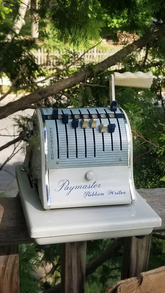 VINTAGE CHECK WRITER PAYMASTER RIBBON WRITER