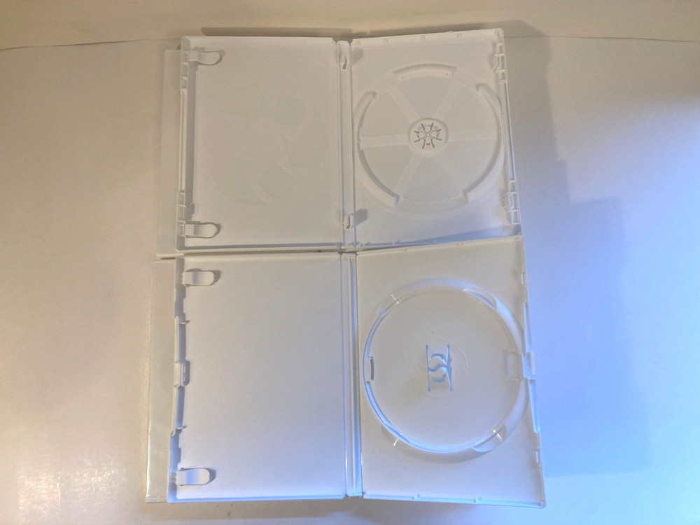 Empty Black Clear White Random Standard DVD Single Disc Storage Cases Lot 20