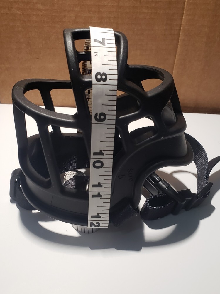 OKKIC Black Basket Muzzle Anti Biting Chewing, Sturdy Lightweight Muzzle ~Size 5