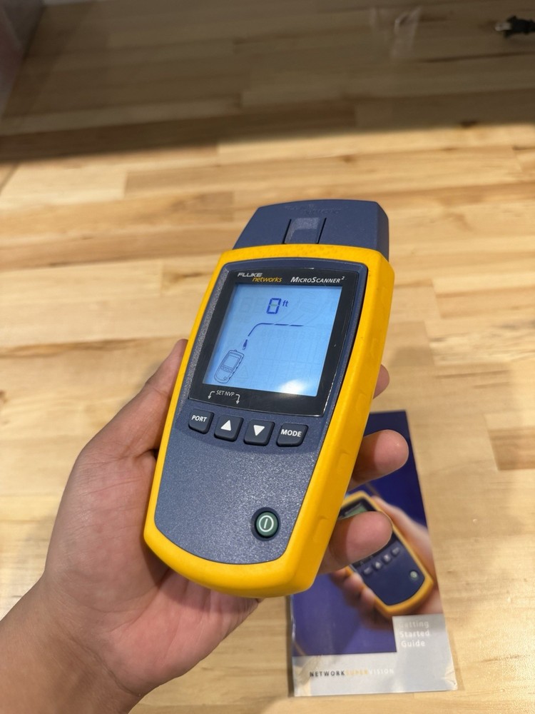 FLUKE NETWORKS MICROSCANNER 2 CABLE VERIFIER TESTER (TESTED)