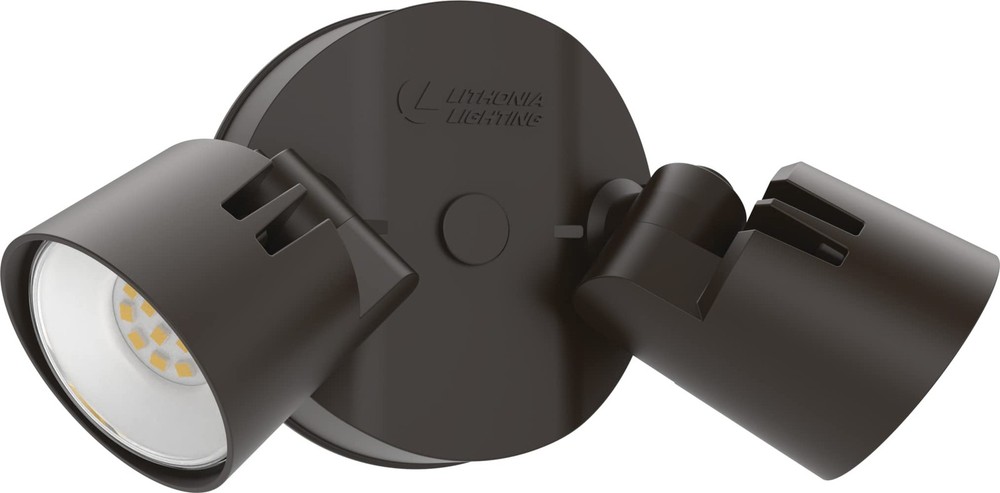 Lithonia Lighting HomeGuard 2-Light LED 2-Light, No Sensor, Dark Bronze