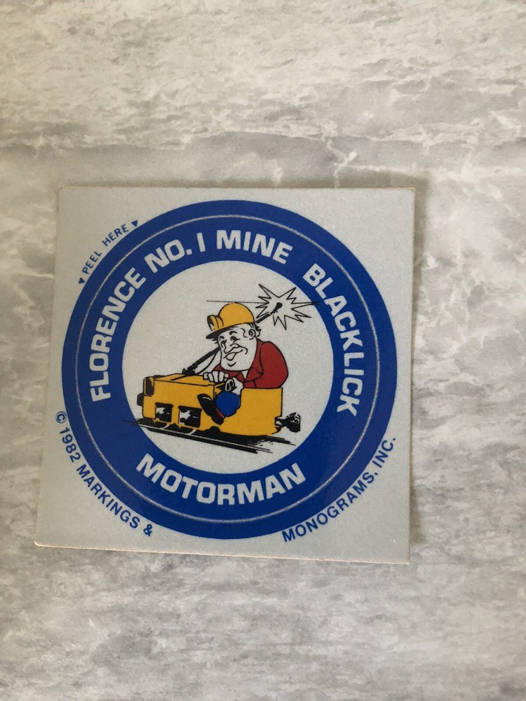 coal mining stickers nice older coal company