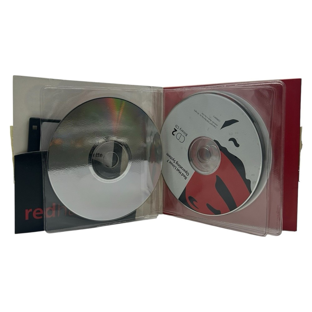 Red Hat Linux 7 Operating System (CD-ROM, 2000) Big Box CIB Complete Software