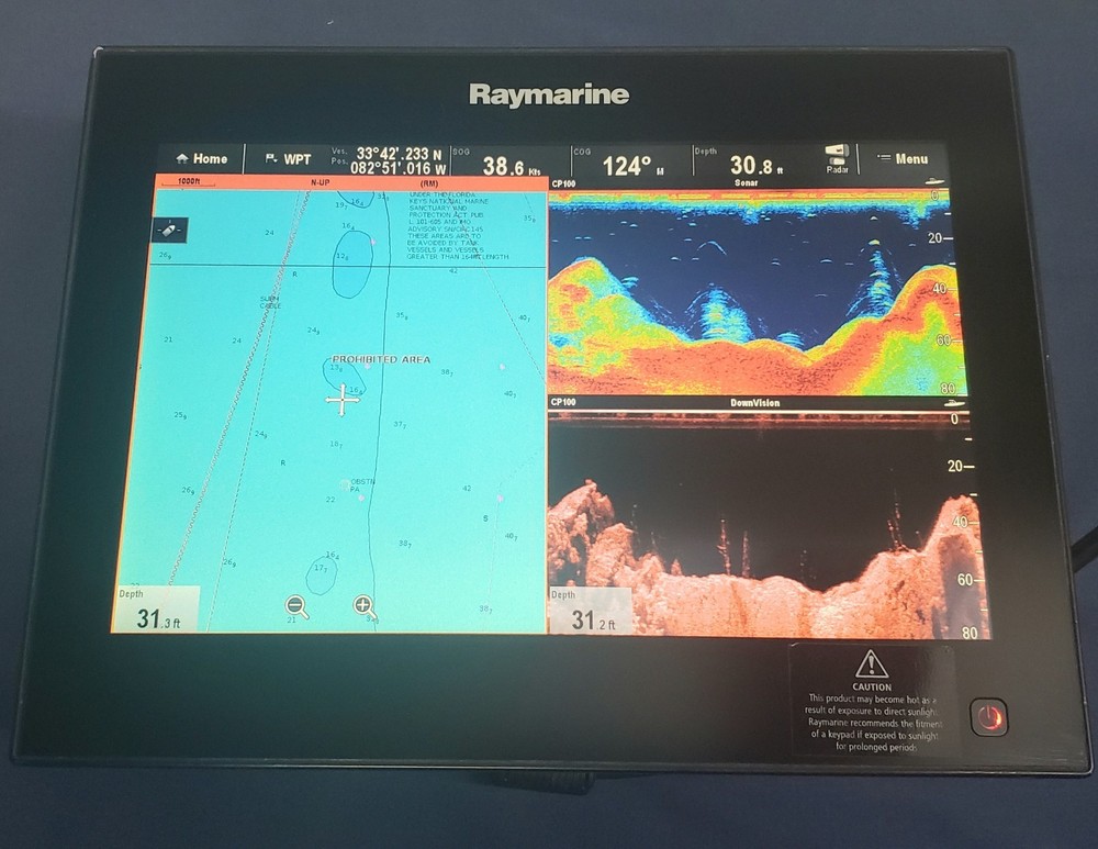 Raymarine gS125 12" Glass Bridge Touchscreen Chartplotter Display - E70125