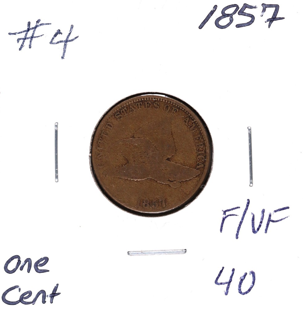 1857 Flying Eagle Cent F/VF #4
