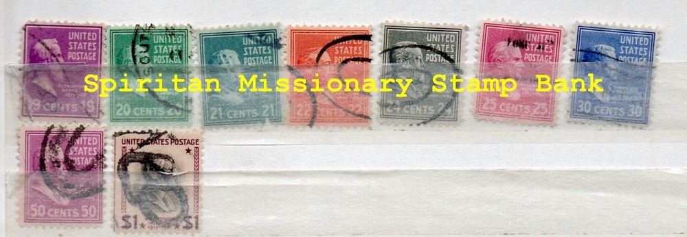 President Stamps: 76 Assorted Canceled US Postage (13-067)