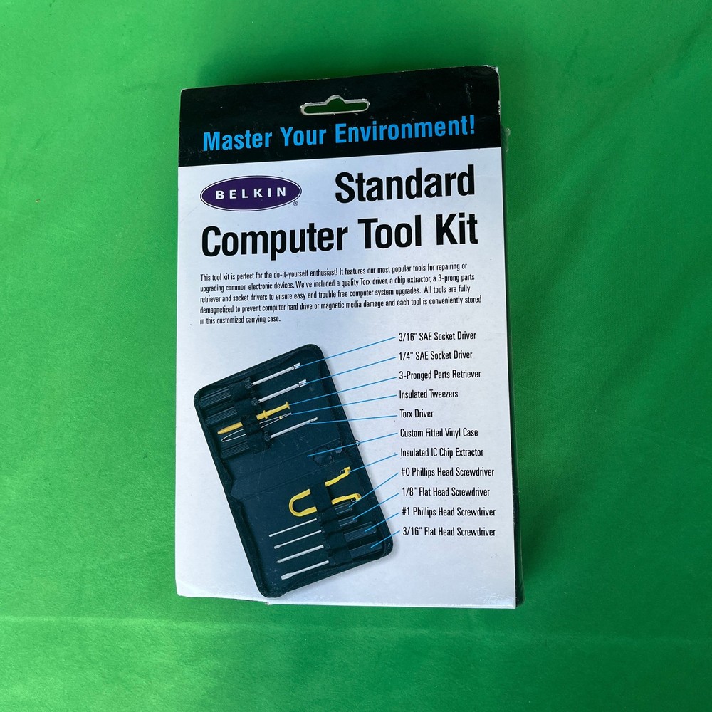 Belkin Standard Computer Tool Kit 10 Piece NEW In BOX