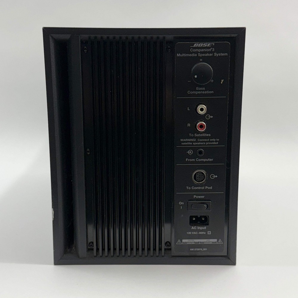 Bose Companion 3 Multimedia Speaker System Black