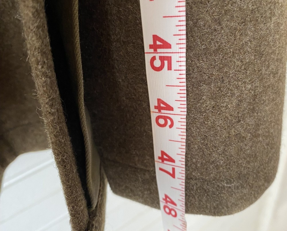 WWII US Army First Sergeant Uniform Trench Coat Jacket 38R