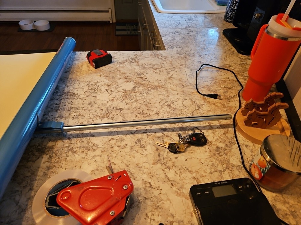 Vintage Da-Lite Flyer 40x40 Projection Screen