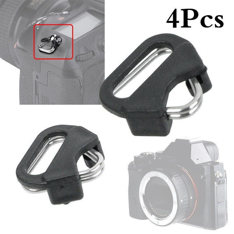 4pcs Triangular Split Rings for Camera Back Belt Strap Buckle Accessories