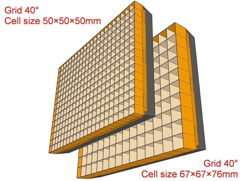 Grid for LiteMat 8 PolySkirt, Version with cell depth 76mm (3”)