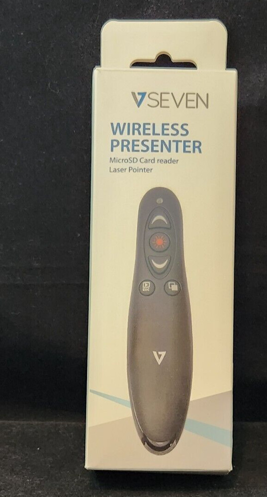 Seven Wireless Presenter Laser Pointer MicroSD Card Reader WP1000-24G