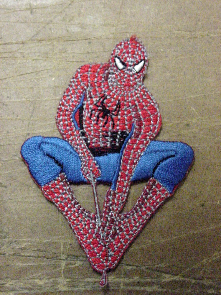 lot of 3 patch Embroidered SPIDERMAN, IRON ON Patch