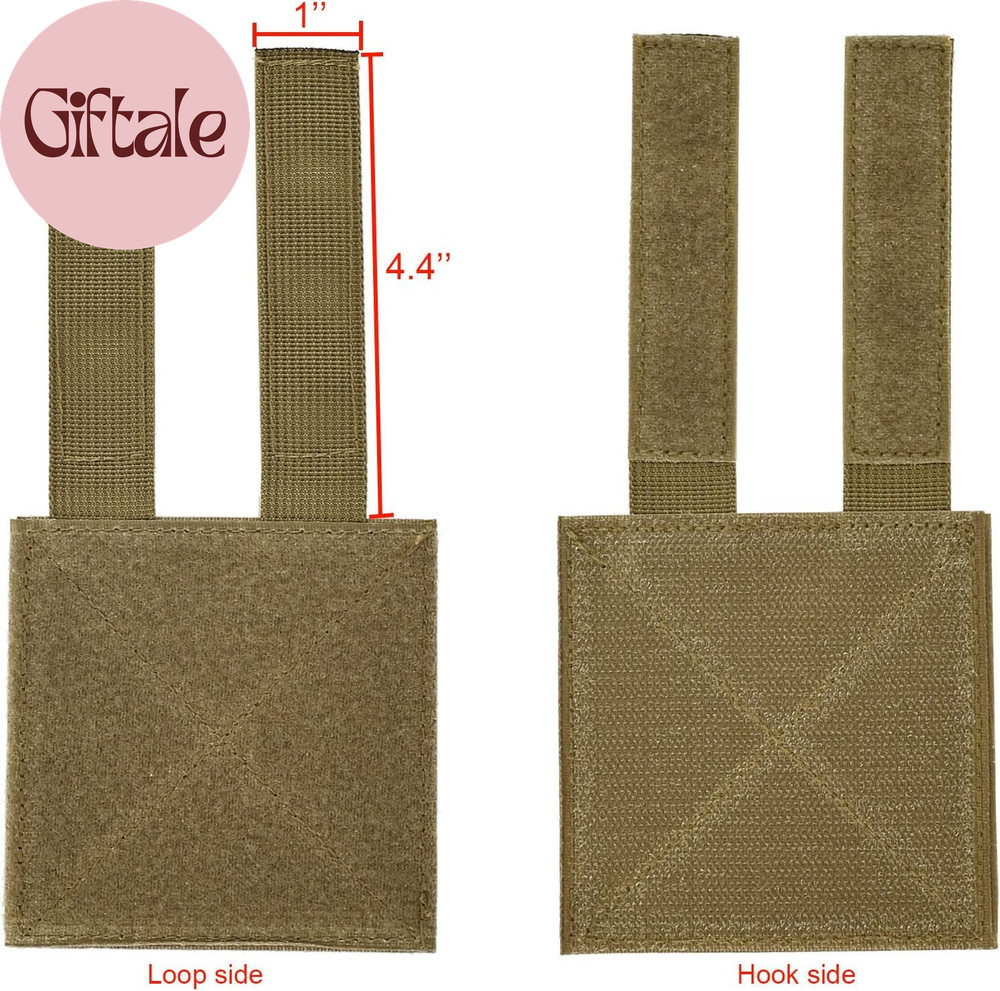 Molle Patch Panel,Hook&Loop Adapter Panel for Patch Badges,Tactical Molle Hook a