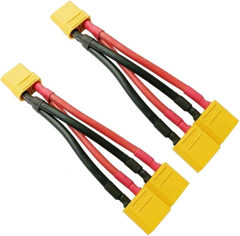 2pcs XT90 Plug Parallel Battery Connector Cable Style...