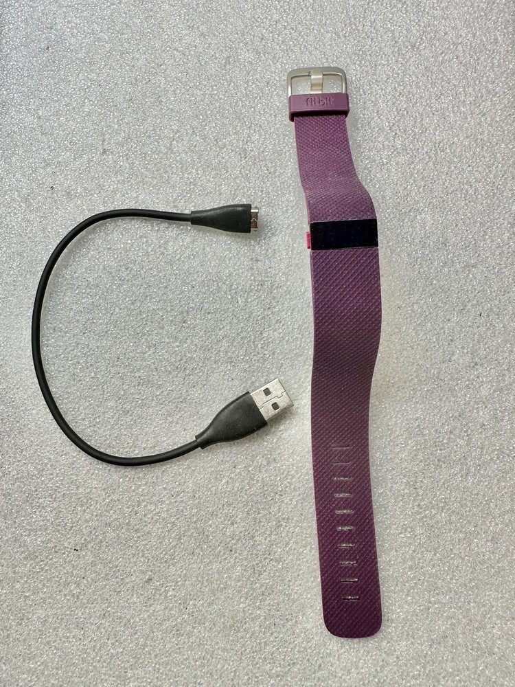 Plum Fitbit Charge HR with Charger