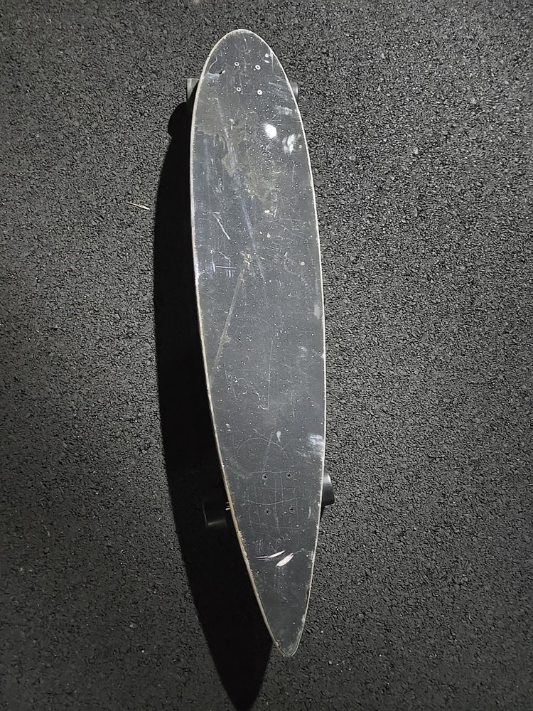 Krown - Pin Tail Green Flame Longboard