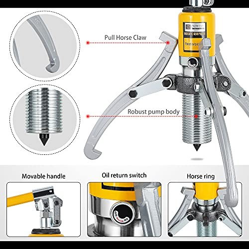 Hydraulic Gear Puller 20T Wheel Bearing Pulling Separator Pump Adjustable Oil