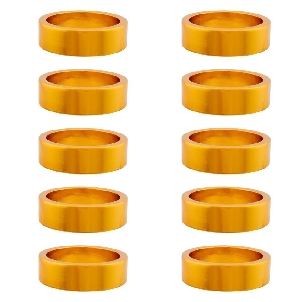 Origin8 Headset Spacers, 10mm x 1-1/8", Gold Annodized