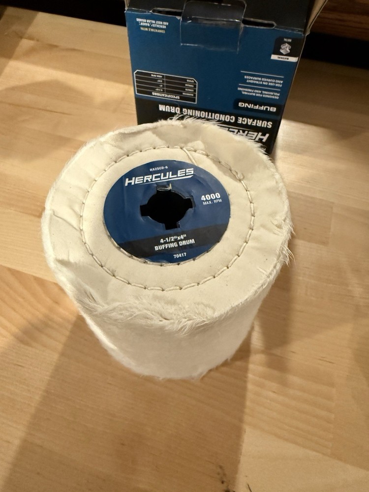 4 1/2" x 4" Hercules Surface Conditioning Drum 3/4". Buffing.