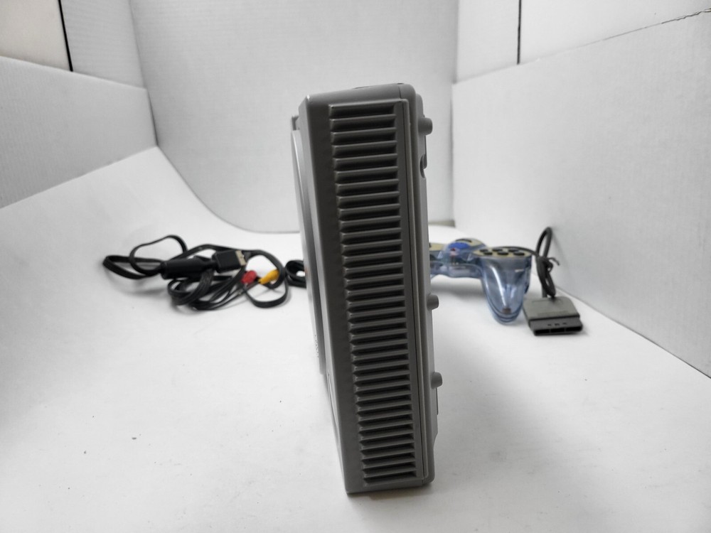 SONY PLAYSTATION 1 SCPH 7501 CONSOLE TESTED & WORKING COMPLETE BUTTON STICKS #O5