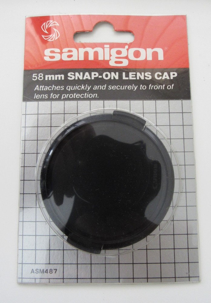 Samigon 58mm Snap on Lens Cap NEW in Package